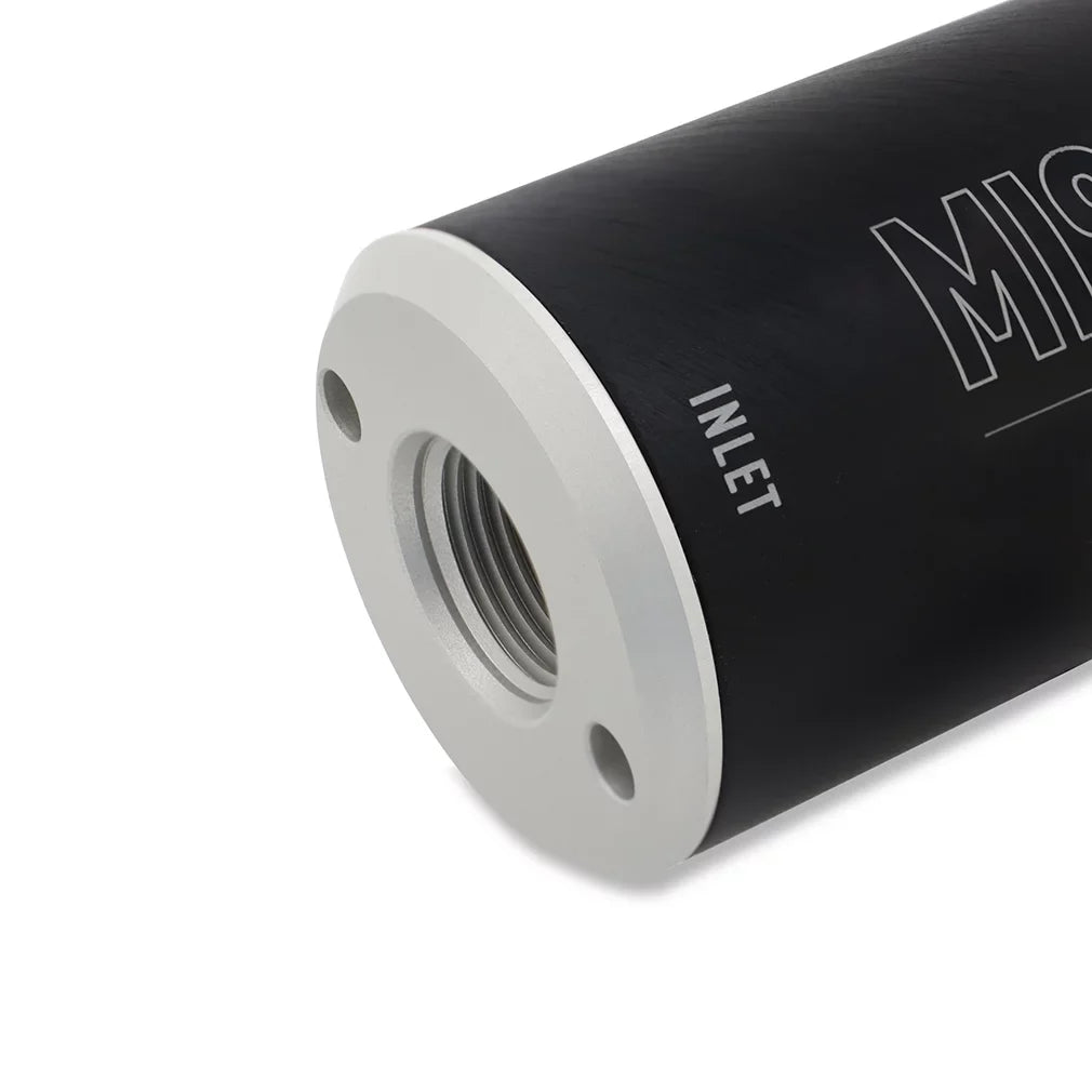Mishimoto High-Performance -10AN Fuel Filter, Slim, 10-Micron Cellulose Insert