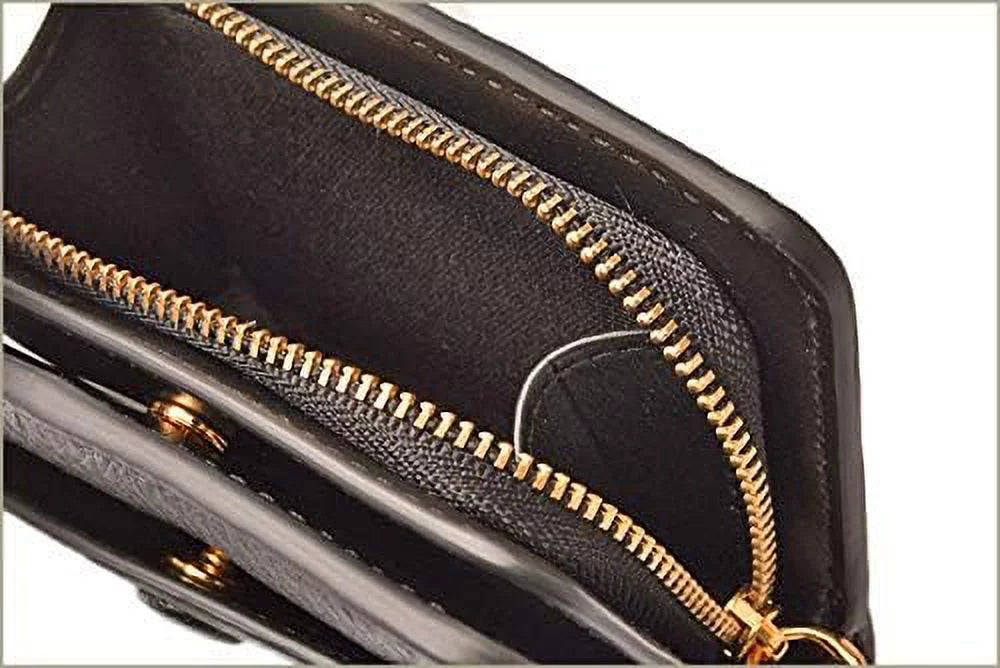Marc Jacobs M0014215 Black Leather Mini Empire City Women's Compact Leather Wallet