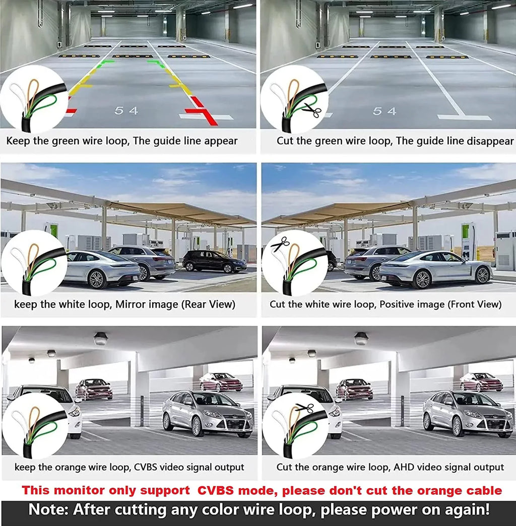 Bileeko Wireless Backup Camera with 5 Inch HD 1080P Rear View Monitor Kit for Car Pickups Camper Small RV Van
