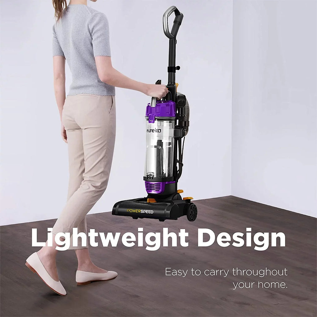 Lightweight Powerful Upright Vacuum Cleaner for Carpet and Hard Floor, Pet Turbo, Black,Yellow