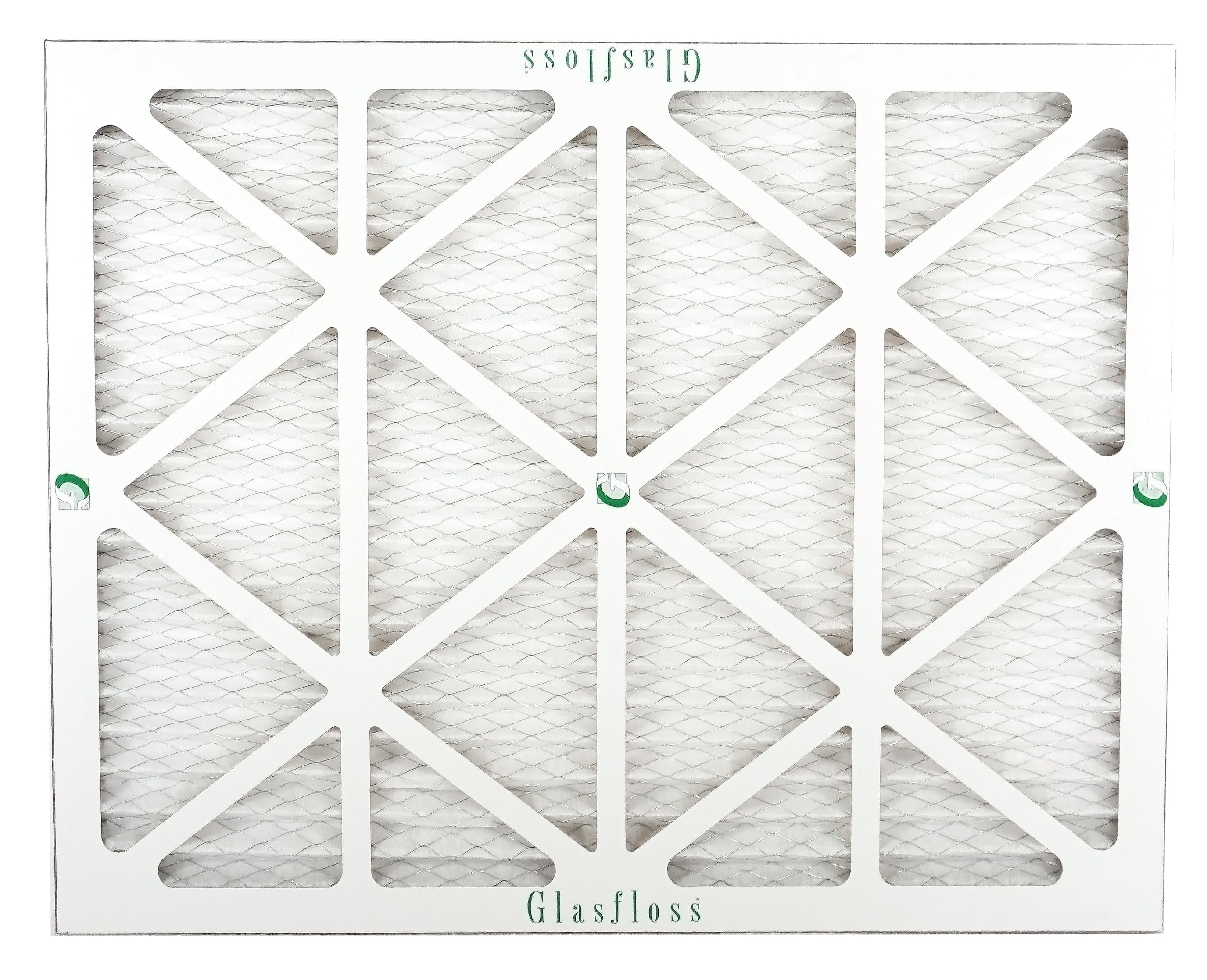 Glasfloss 20x23x1 - MERV 10 -Qty:4 - Furnace Air Filter - Made in USA (Actual Size: 19.5 x 22.5x7/8 inch)