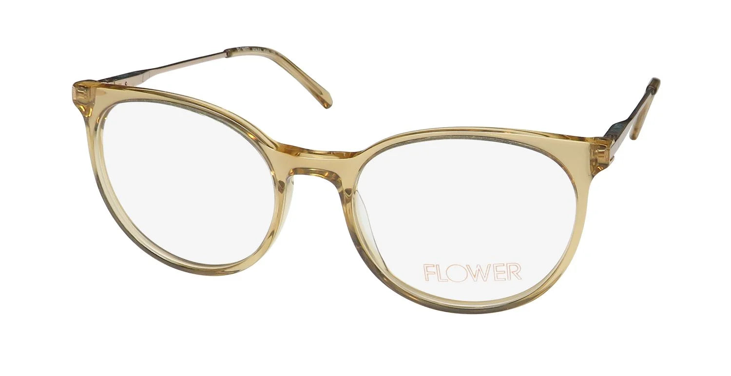 FLOWER 6048 AZALEA CLASSIC SHAPE WOMENS DESIGNER FULL-RIM EYEGLASS FRAME/EYEWEAR