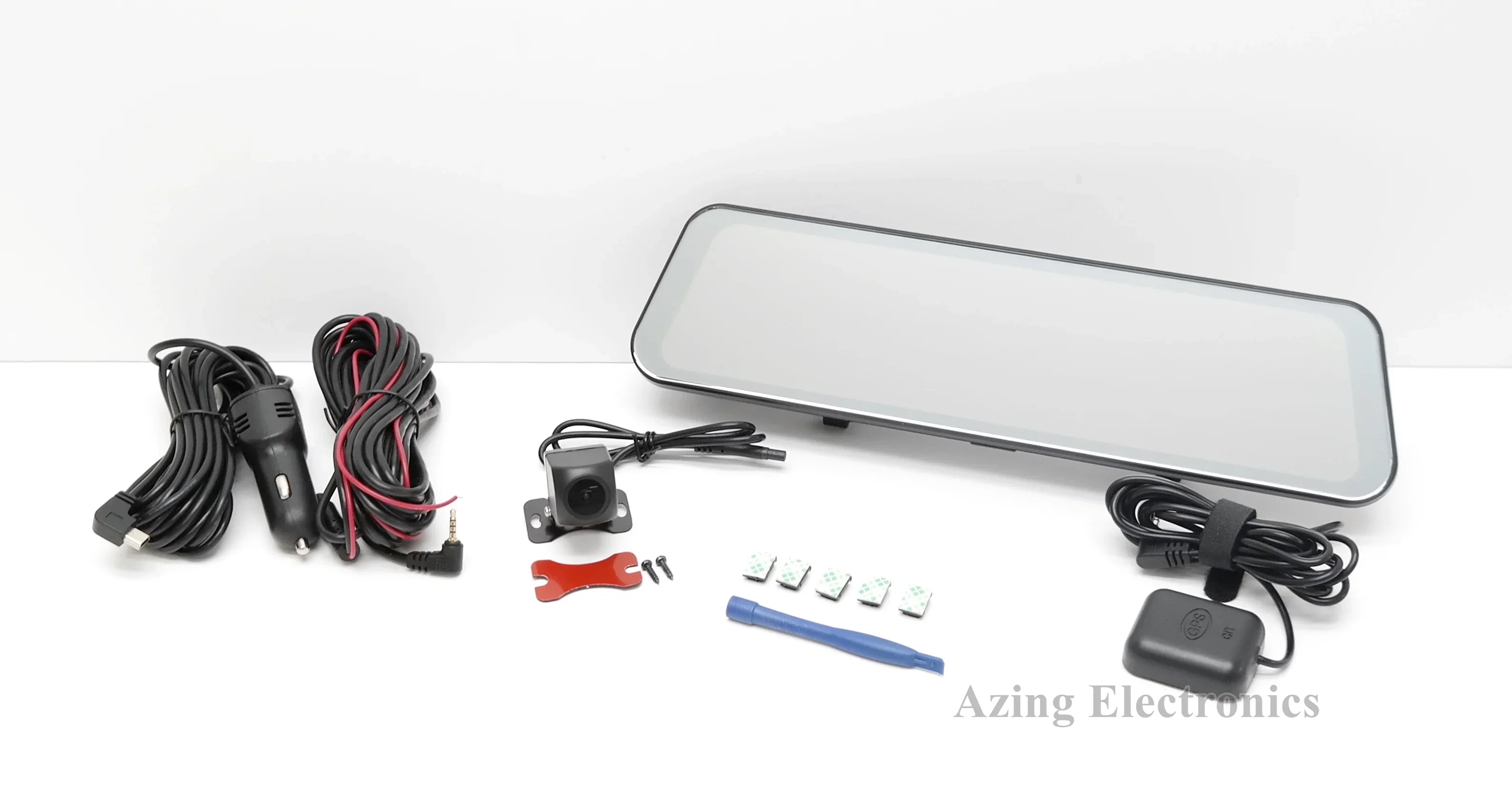 Pre-Owned Rexing M2 M2-BBY 2K Front and Rear Mirror Dash Cam with Smart GPS Grade B