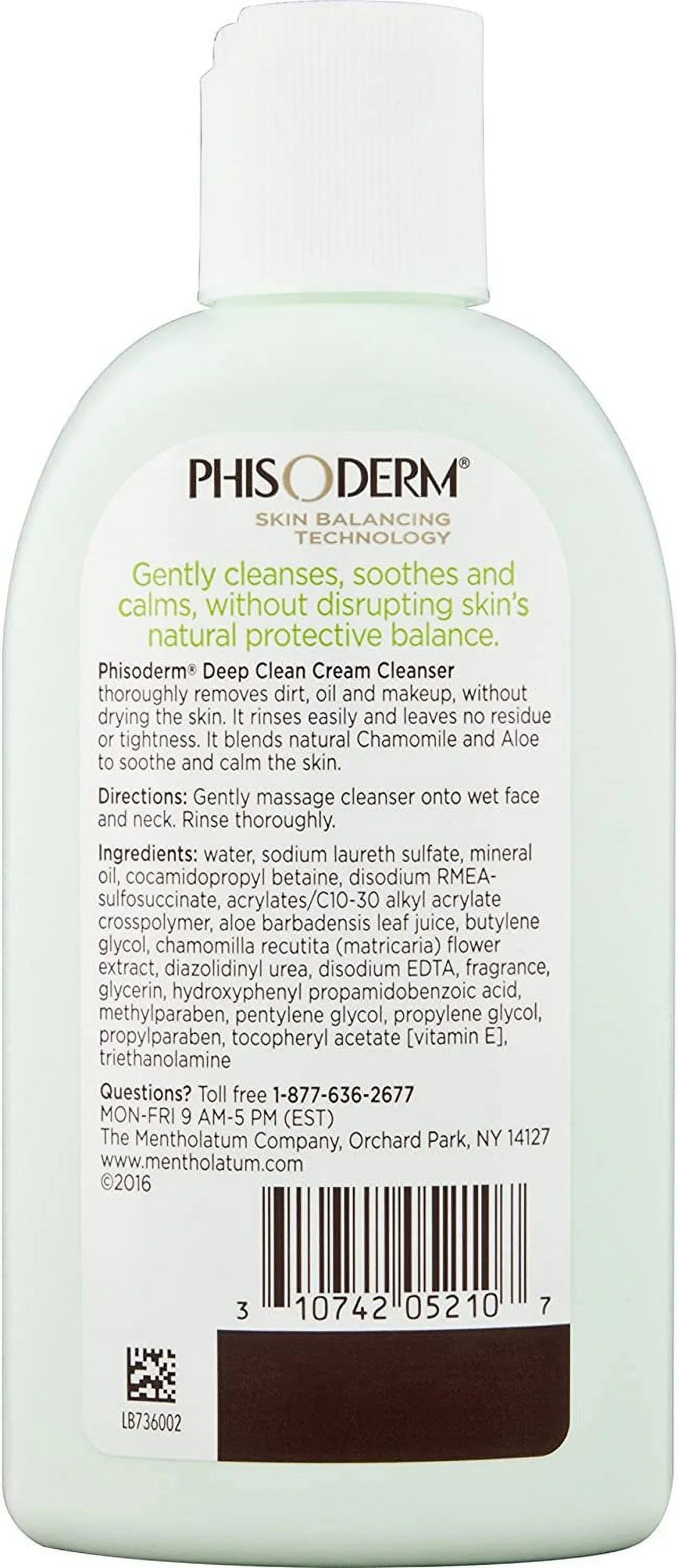 5 Pack Phisoderm Deep Clean Cream Cleanser Soothing Formula 6 Oz Each