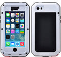 Gorilla Glass Aluminum Metal iPhone 6s Plus Case (White) Heavy Duty Military Grade Shockproof and Scratch Impervious Protection, Rugged Outdoor Travel
