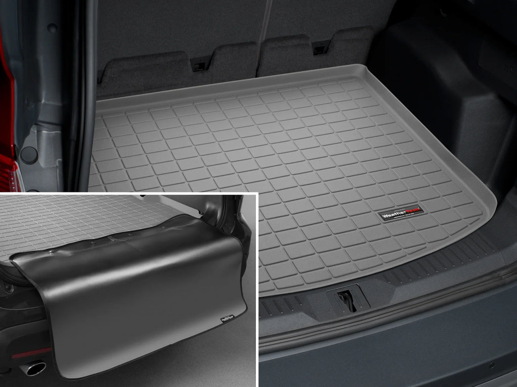 Environment Cargo Trunk Liner with Bumper Protector Suitable with Escape, MKC - Behind 2nd Row Seating With Bumper Protector, Grey