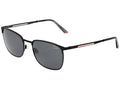 Jaguar 37595 Sunglasses, Grey-Red, Nano Lenses, 57-17-145