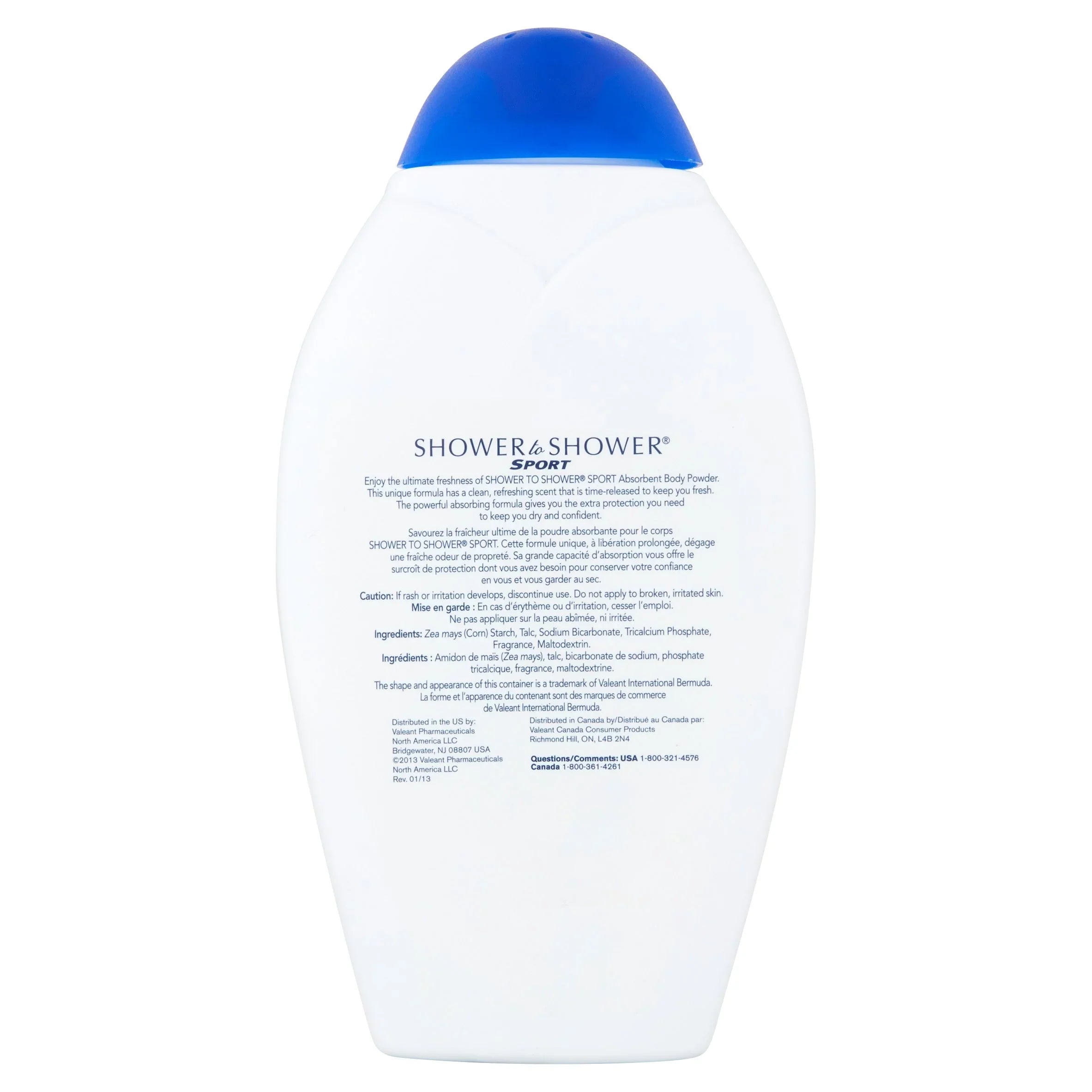 Shower To Shower Body Powder Sport, 13 oz (Pack of 6)