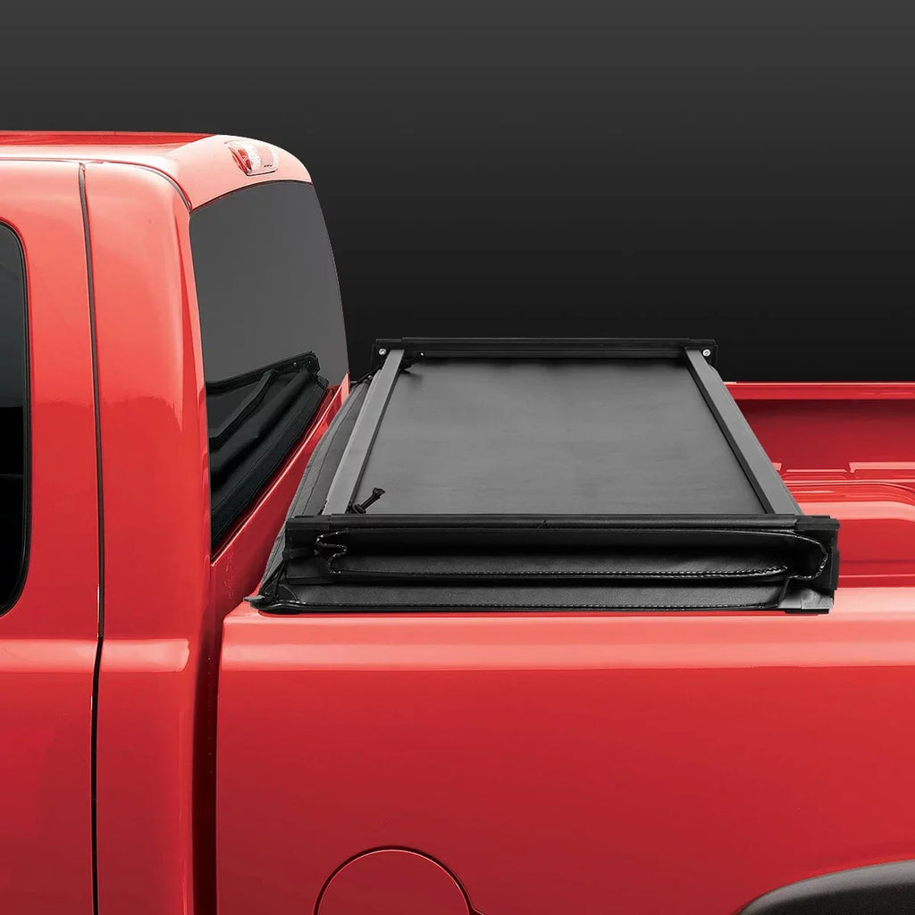 DNA Motoring TTC-TRISOFT-043 for 2015 to 2019 Chevy Colorado/GMC Canyon 5' Bed Fleetside Adjustable Tri -Fold Soft Top Trunk Tonneau Coating 16 17 18