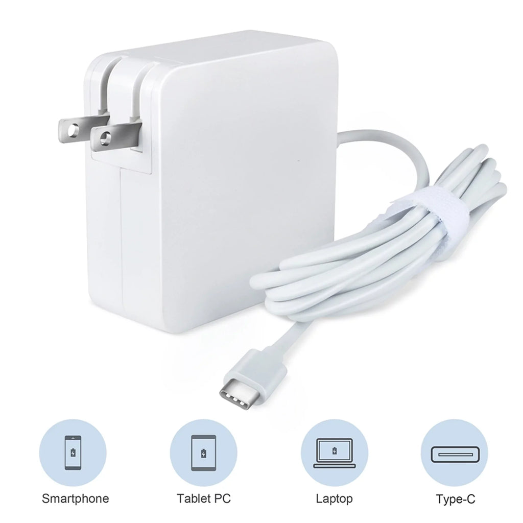 KONKIN BOO Fitting White 65W Type-C AC Adapter Charger Replacement for Lenovo 300e Chromebook 2nd Gen MTK Type 81QC