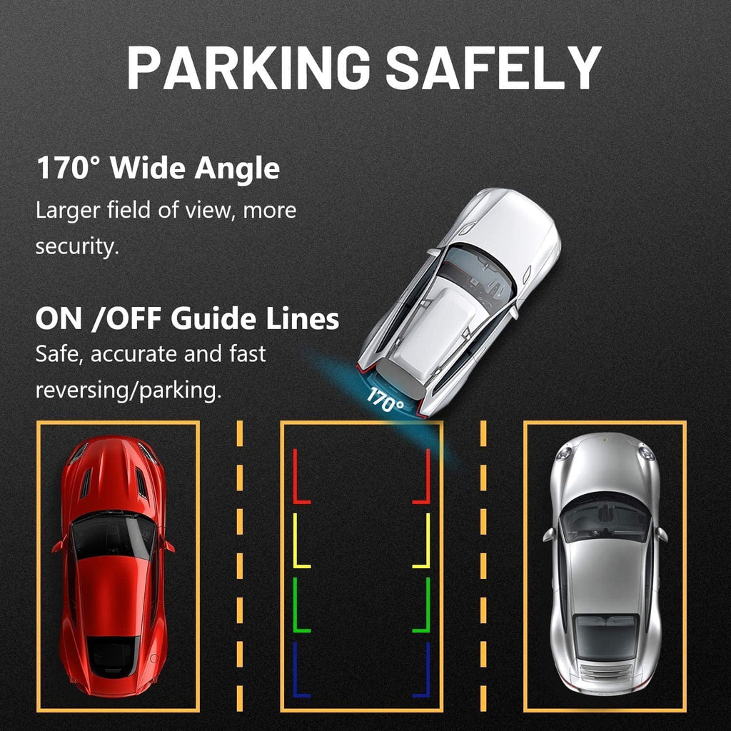 Bileeko Wireless Backup Camera with 5 Inch HD 1080P Rear View Monitor Kit for Car Pickups Camper Small RV Van