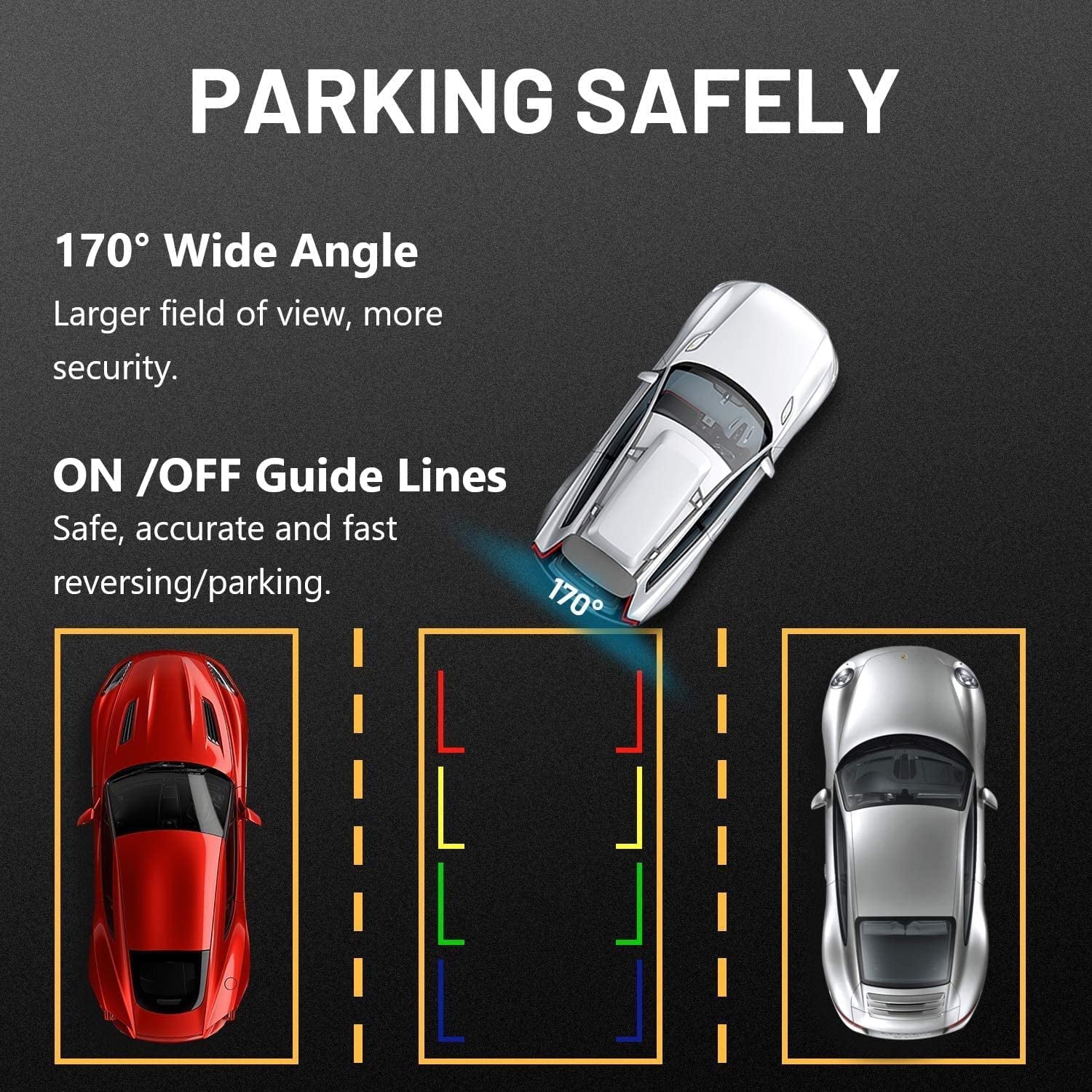 Bileeko Wireless Backup Camera with 5 Inch HD 1080P Rear View Monitor Kit for Car Pickups Camper Small RV Van