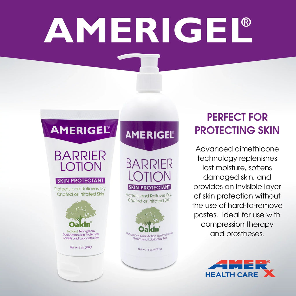 AMERIGEL Barrier Lotion (6 oz. Tube) - Invisible Skin Protectant | All Skin Types | Chaffed Skin