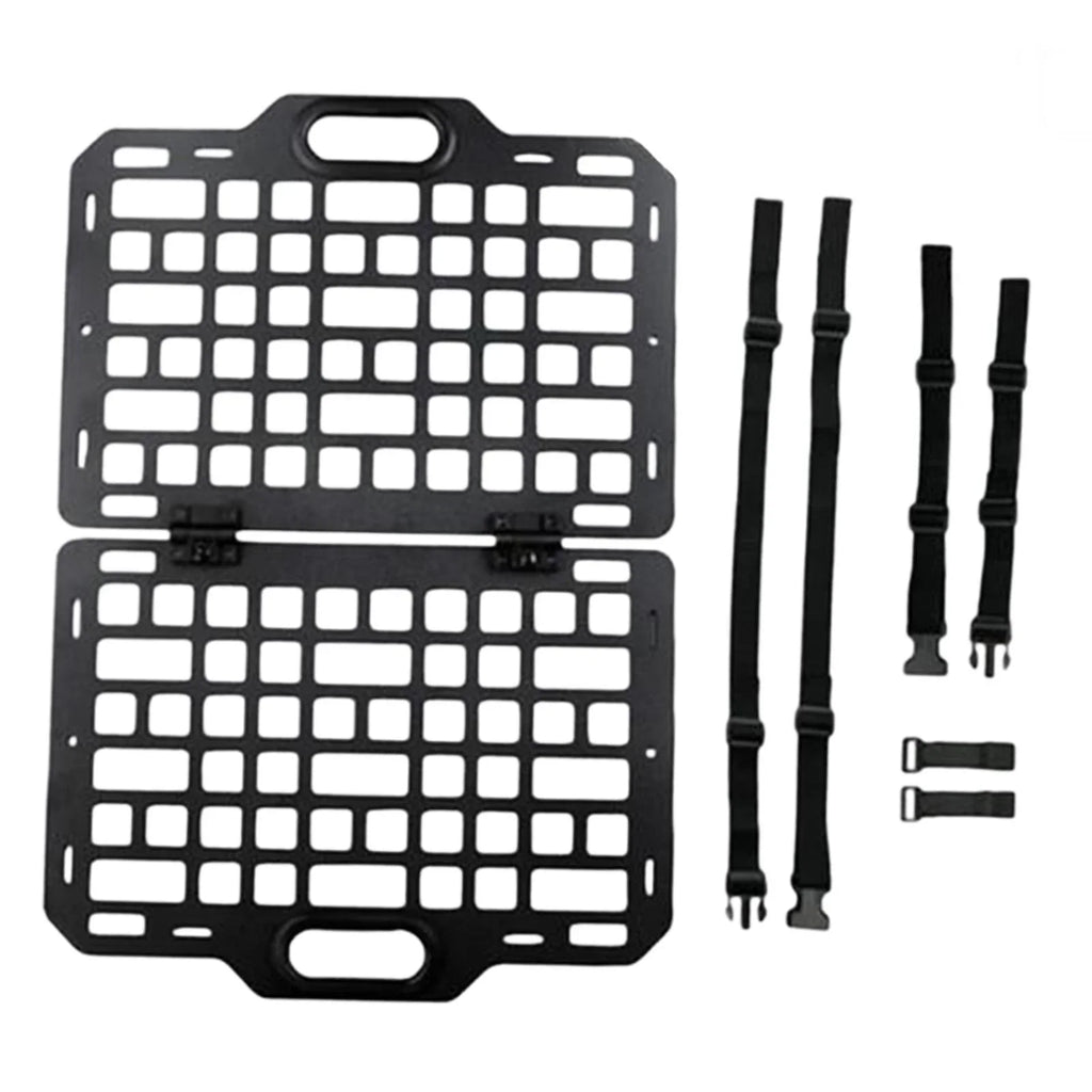 funtasica Auto Seat Back Organizer Modular Storage Molle Panel Car Seatback Hanging Plate Auto Seat Panel for Automotive Truck Parts
