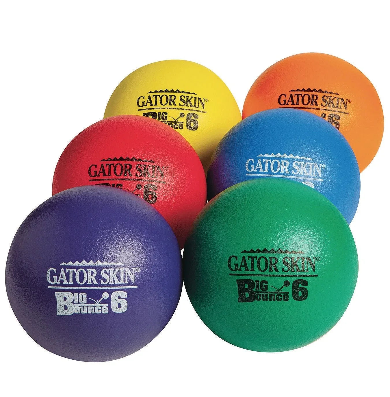Gator Skin® Big Bounce Ball Set, 6” (Set of 6)