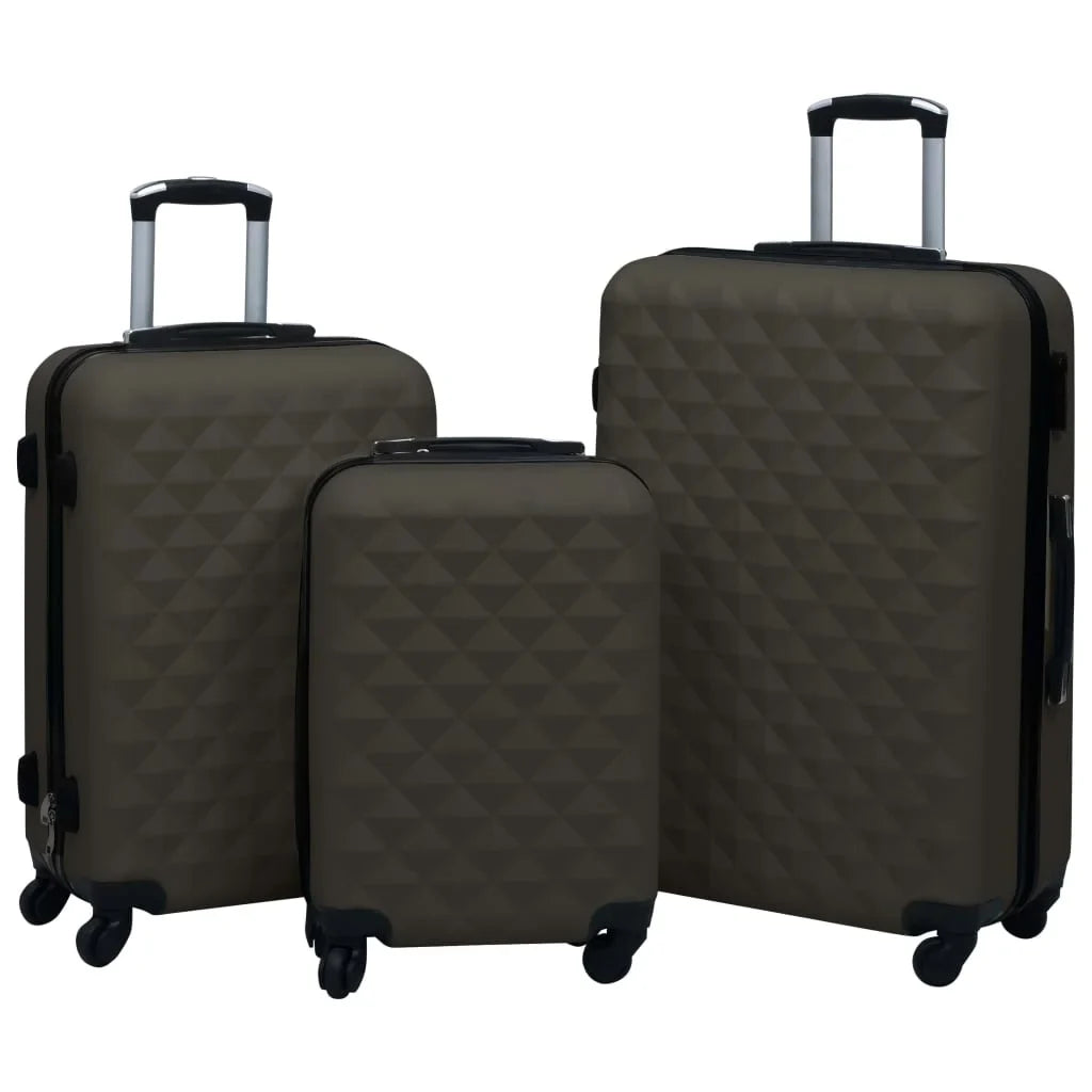 Andoer Resilient Abs 3 Pcs Material Locks Abs Suitcases Business Locks Sizes Suitcase Set Set With 3 Different Owsoo With 3 Set - Resilient 1229188b Abs Suitcase Set Pcs Set -