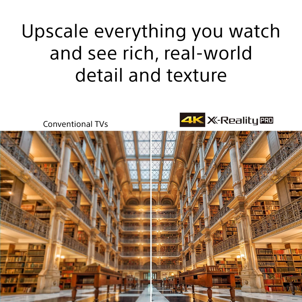 Restored Sony 50" Class 4K UHD (2160p) LED Google Smart TV HDR X80J Series KD50X80J (Refurbished)