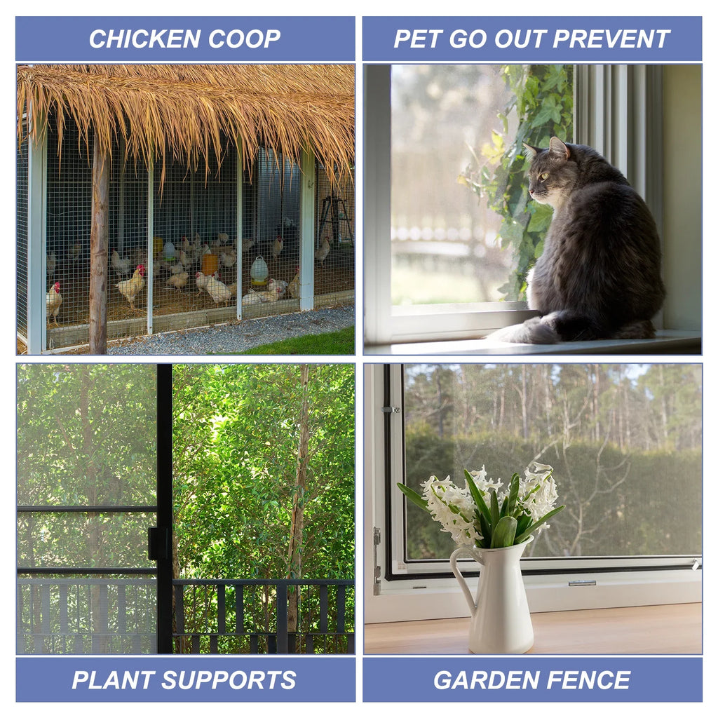 304 Stainless Steel Woven Wire Mesh Screen, Air Vent Mesh for Window Screen Screen Door Replacement