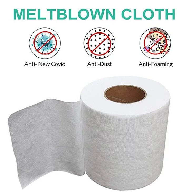 Meltblown Nonwoven DIY Fabric Mouth Face Craft Filter Interlining Cloth 5/10/20M/30M/50M/100M