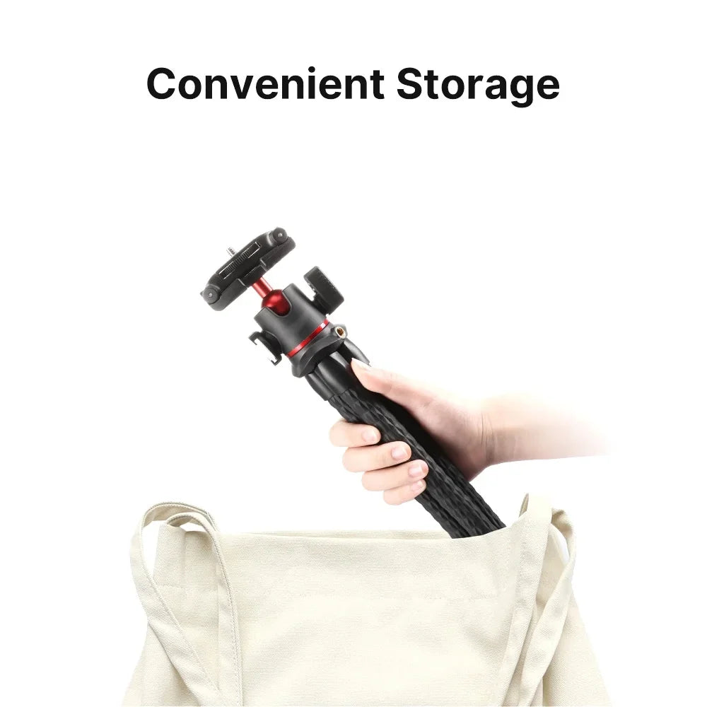 Dadypet MT-33 Octopus Tripod with Cold Shoe Mount, Rotatable Ball Head, for Smartphone Camera Live Streaming Vlog