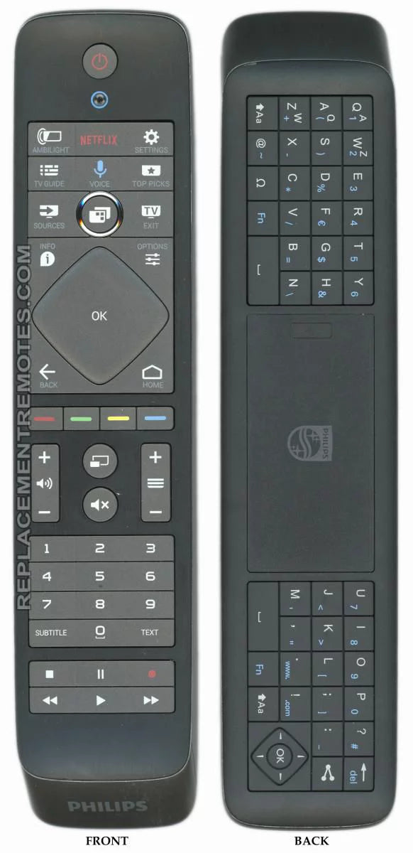 PHILIPS RC6P Touch (p/n: 398GF10BEPH09T) TV Remote Control (new)