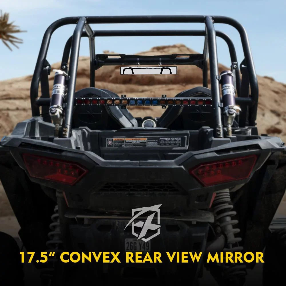 Xprite 17.5" Aluminum Adjustable Wide-angle UTV mirror Rear View Center Mirror for Polaris RZR 800 900 XP 1000