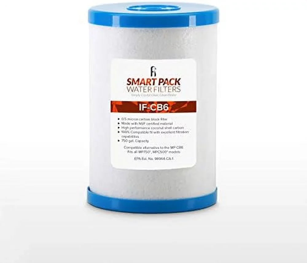 Ifilters CB6 Carbon Block Water Filter Replacement For MP MPC Systems