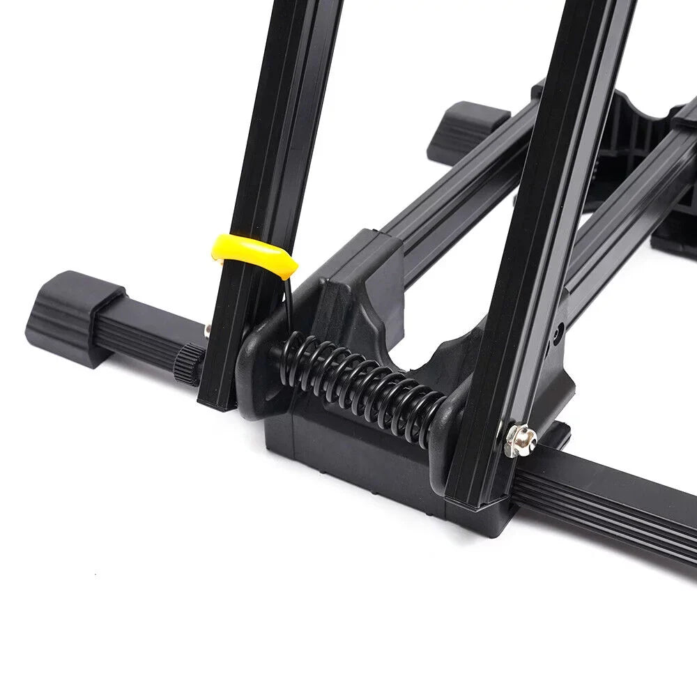 Bike Floor Parking Rack Storage Stand Bicycle Mountain Bike Holder Foldable Black