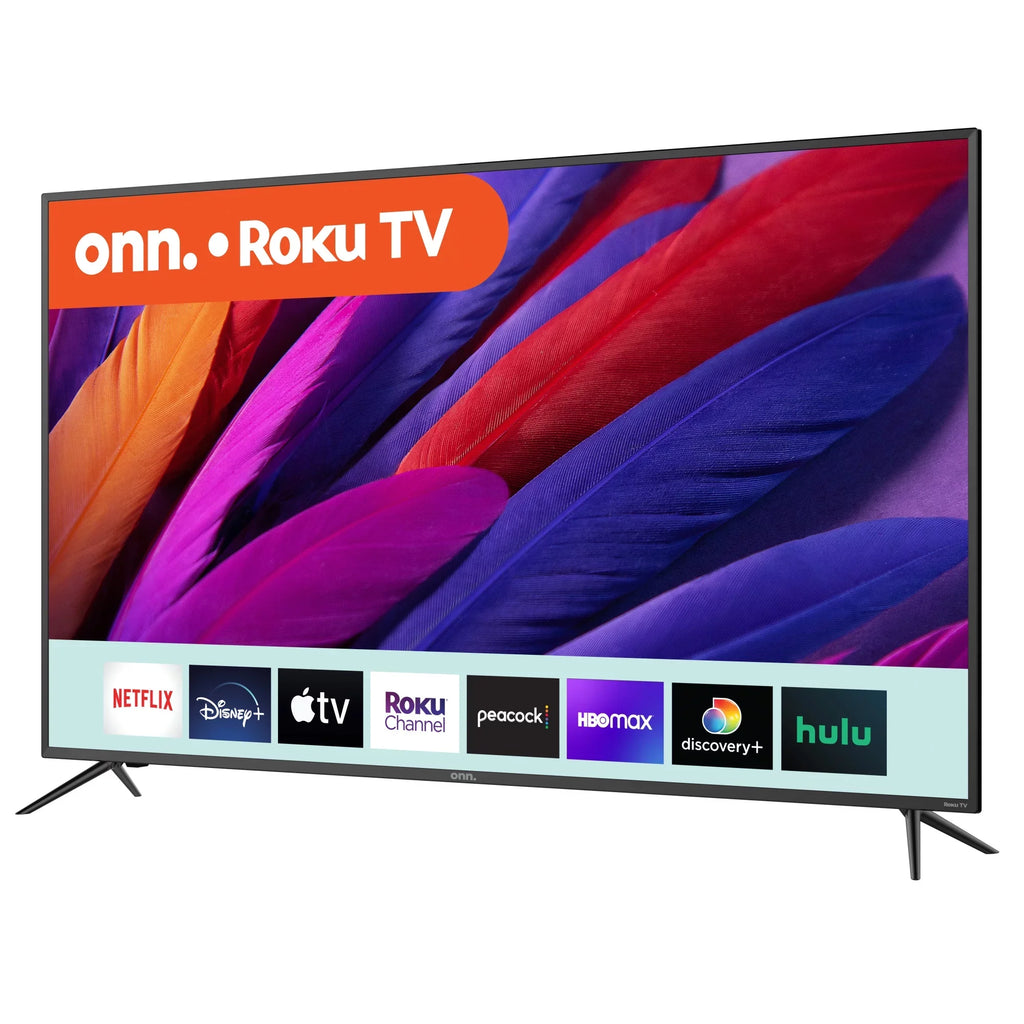 onn. 58” Class 4K UHD (2160P) LED Roku Smart TV HDR (100069454)