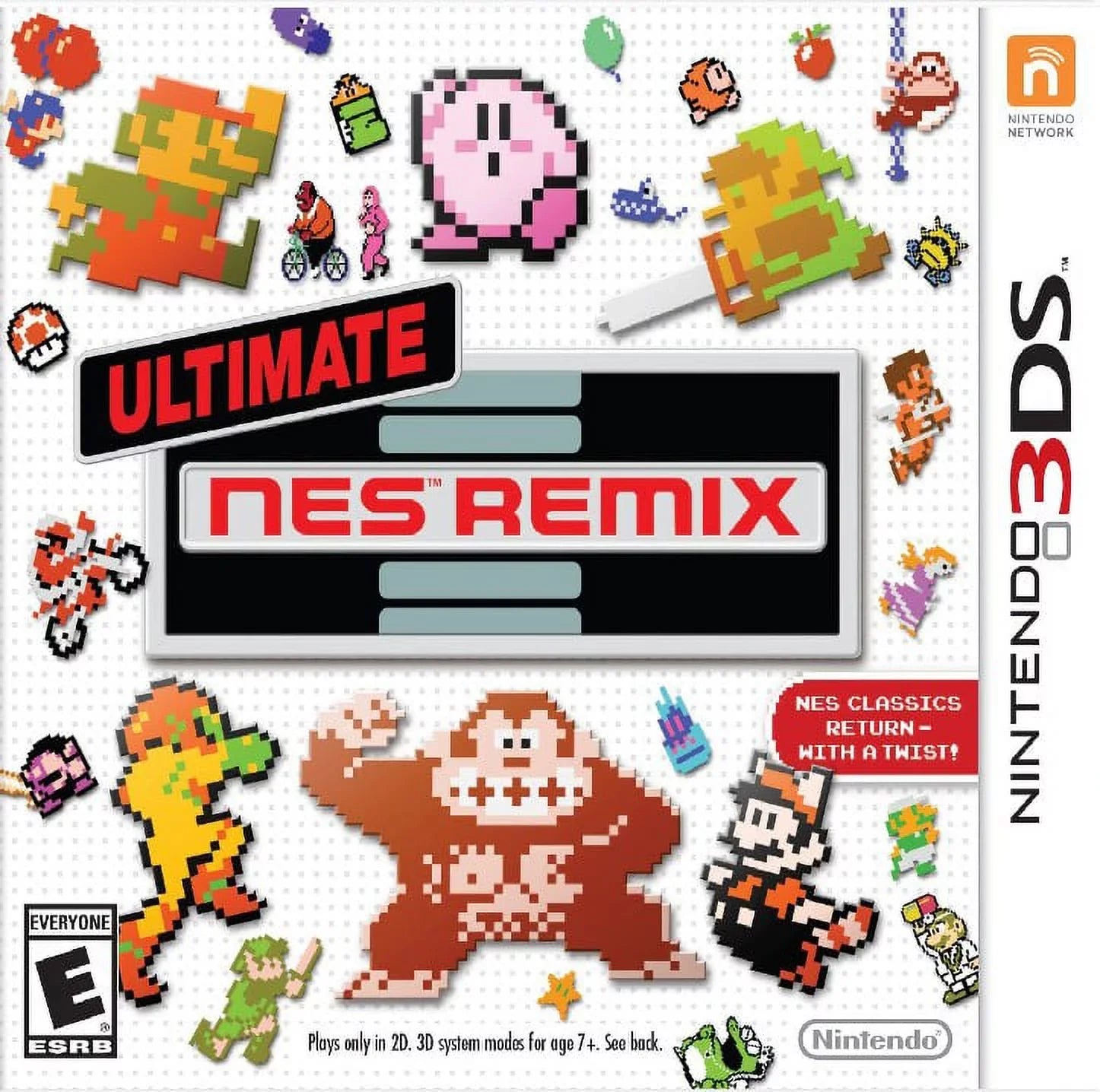 Restored Ultimate NES Remix (Nintendo 3DS, 2014) Arcade Game (Refurbished)
