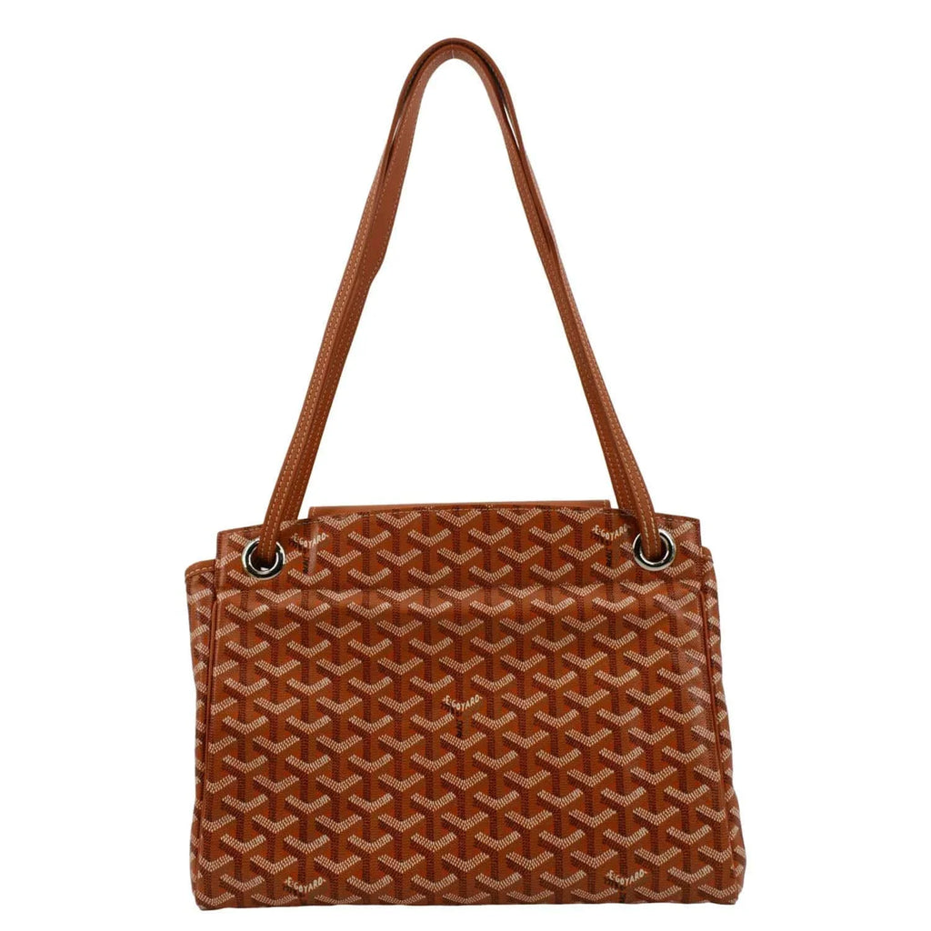 Pre-owned GOYARD Rouette Soft Canvas Shoulder Bag Orange