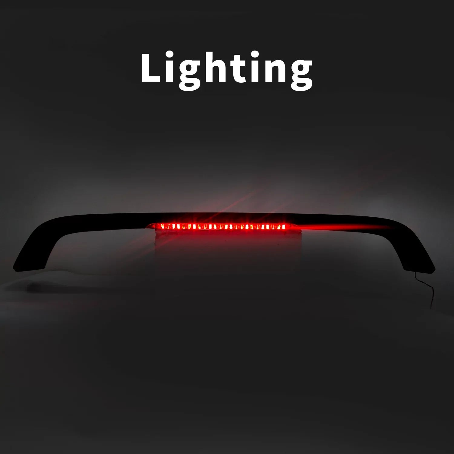 Kojem T-R Style Rear Trunk Lid Spoiler Wing Winglet with LED Brake Light Lamp Matte Black for 1996 1997 1998 1999 2000 Honda Civic 2DR
