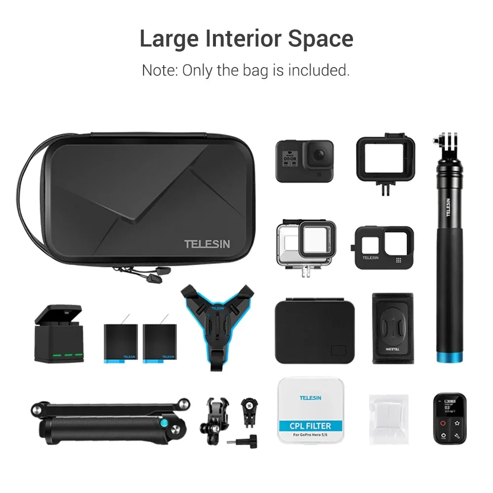 TELESIN Camera Bag,R/One X Fitting 5/6/7/8 Camera Case Box QISUO Camera Waterproof Box ive Matching Osmo 1 R/One dsfen ERYUE Camera Camera AINN