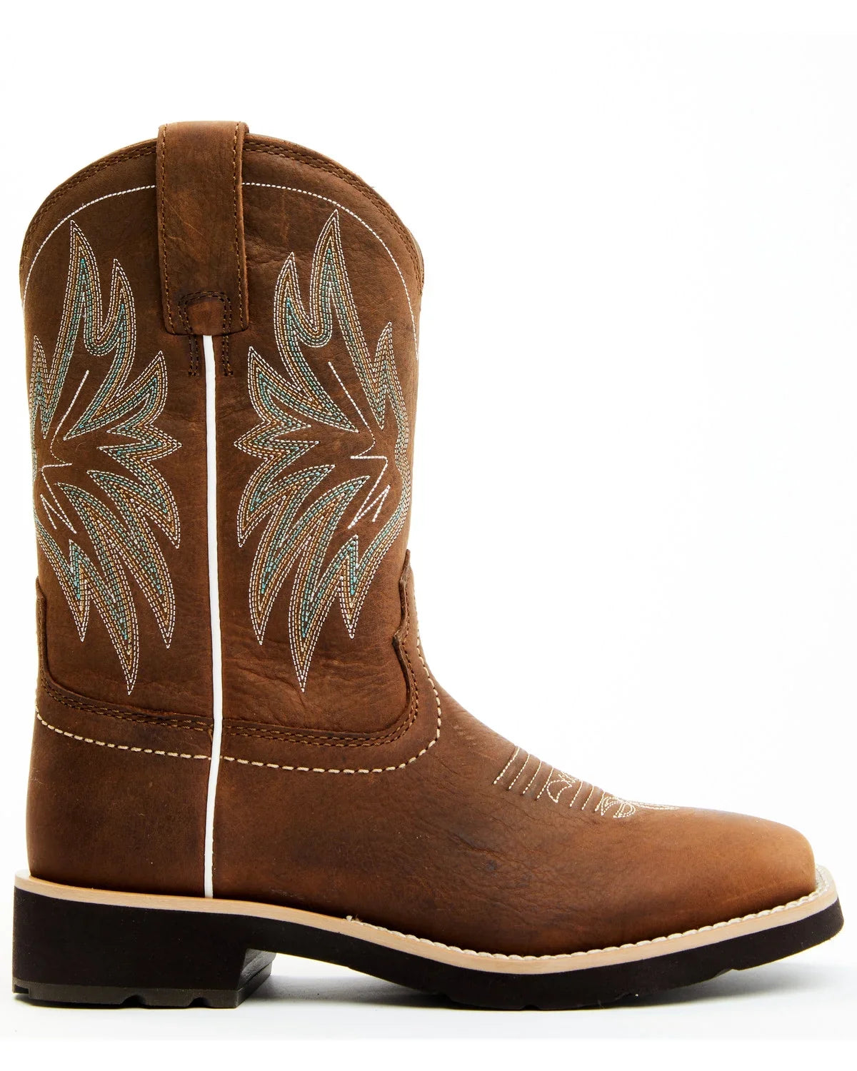 Shyanne Women's Xero Gravity Calyx Western Performance Boot Broad Square Toe Brown 9 M US