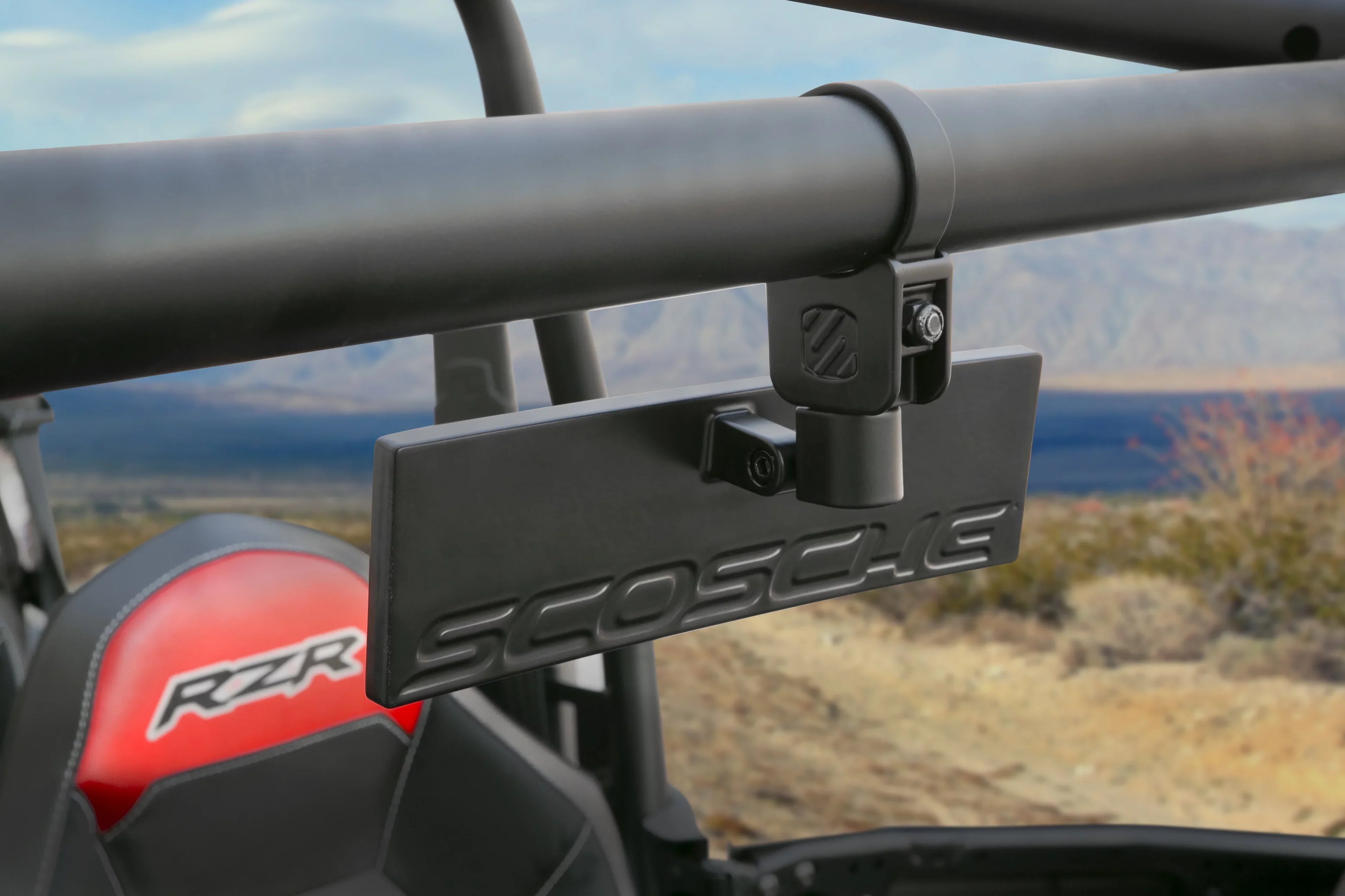 Scosche PSM21009-185 BaseClamp 9” Panoramic View Mirror with 1.85” Tube Clamps