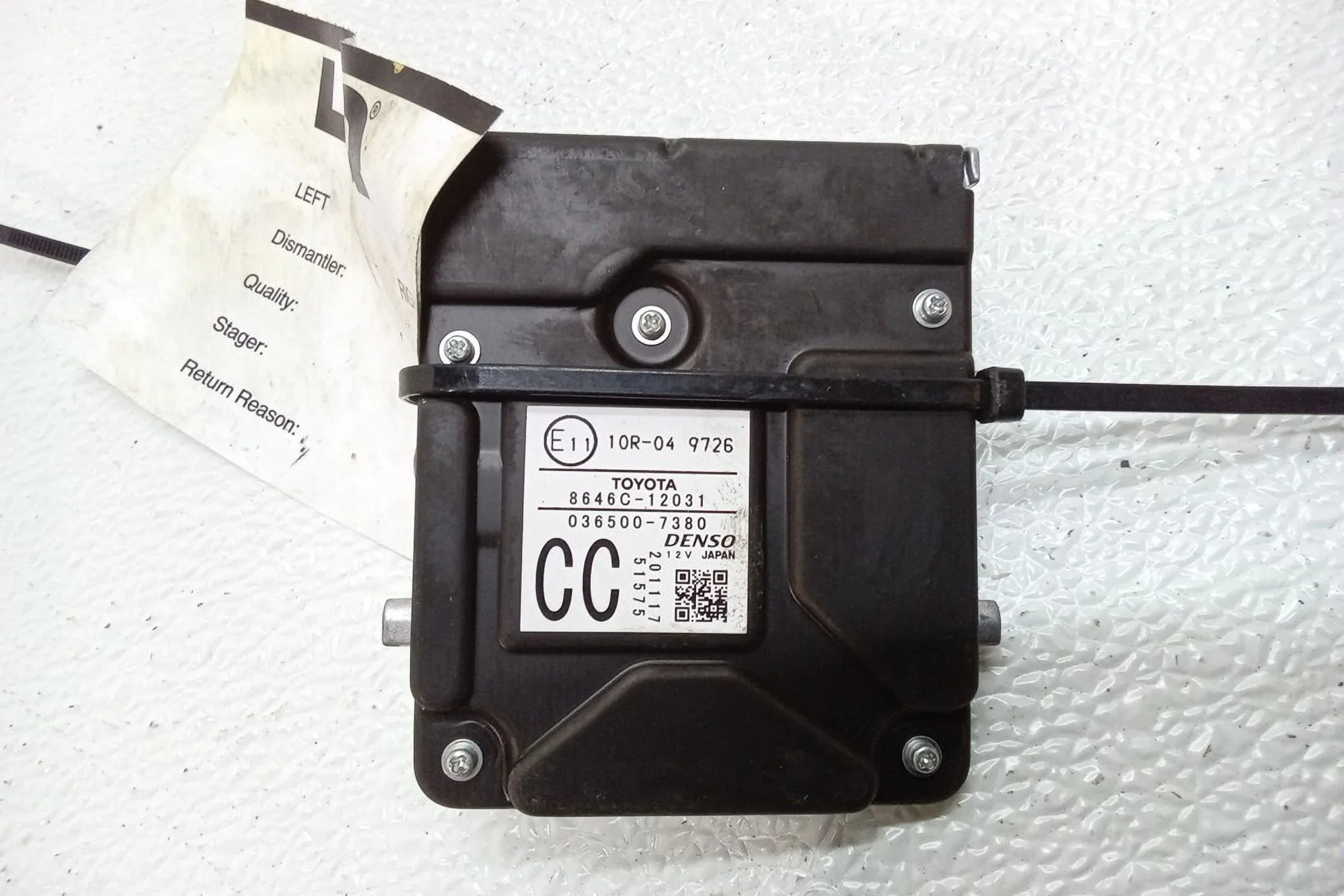 Pre-Owned 2021 Toyota Corolla Front Windshield Lane Departure Camera 8646C12031 OEM (Good)