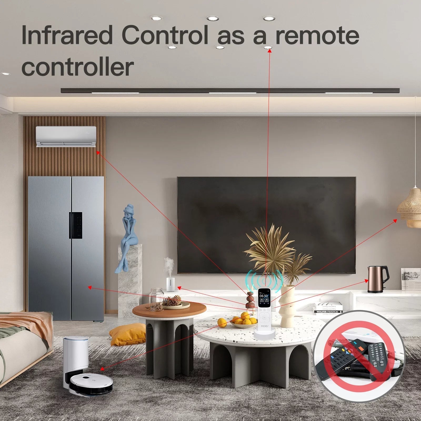 Center Control Panel Yabuy WiFi ligent Touched Screen Center Control Panel IR Remote Controller Home Center Control IR Remote Controller Fitting with MOES APP