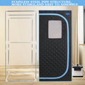 Cheelom Home Sauna，Portable Full Body Steam Sauna Tent Box Spa With Sauna black