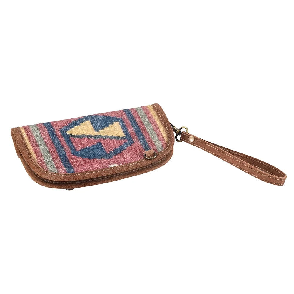 KB OHLAY KB315 Cross Body Upcycled Canvas Genuine Leather women bag western handbag purse