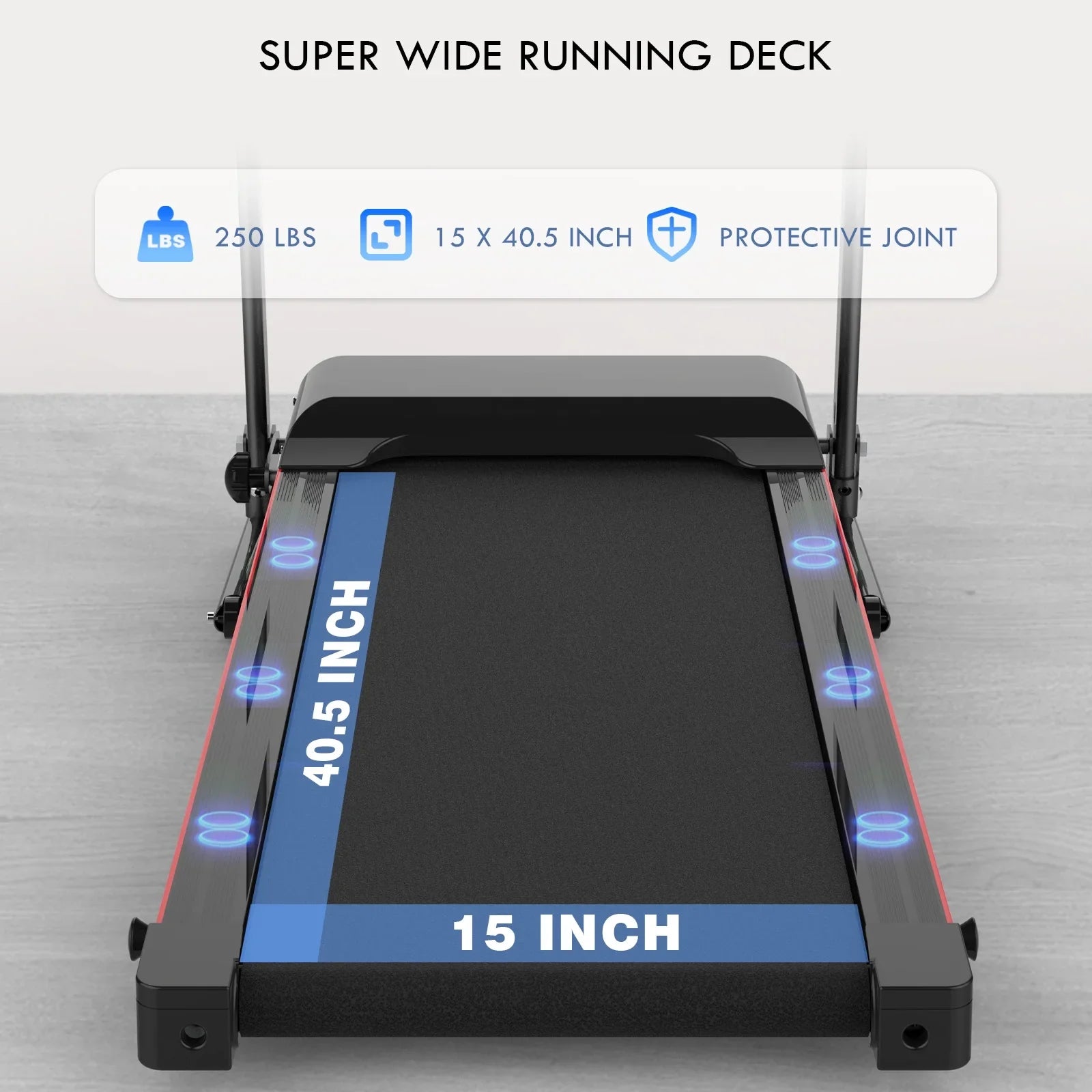 FLIMDER Walking Pad, Sturdy & Long-lasting Under Desk Treadmill, Folding Treadmill with 300LBS Capacity, Beautifully Designed Installation-Free Treadmills for Home Bluetooth Speaker