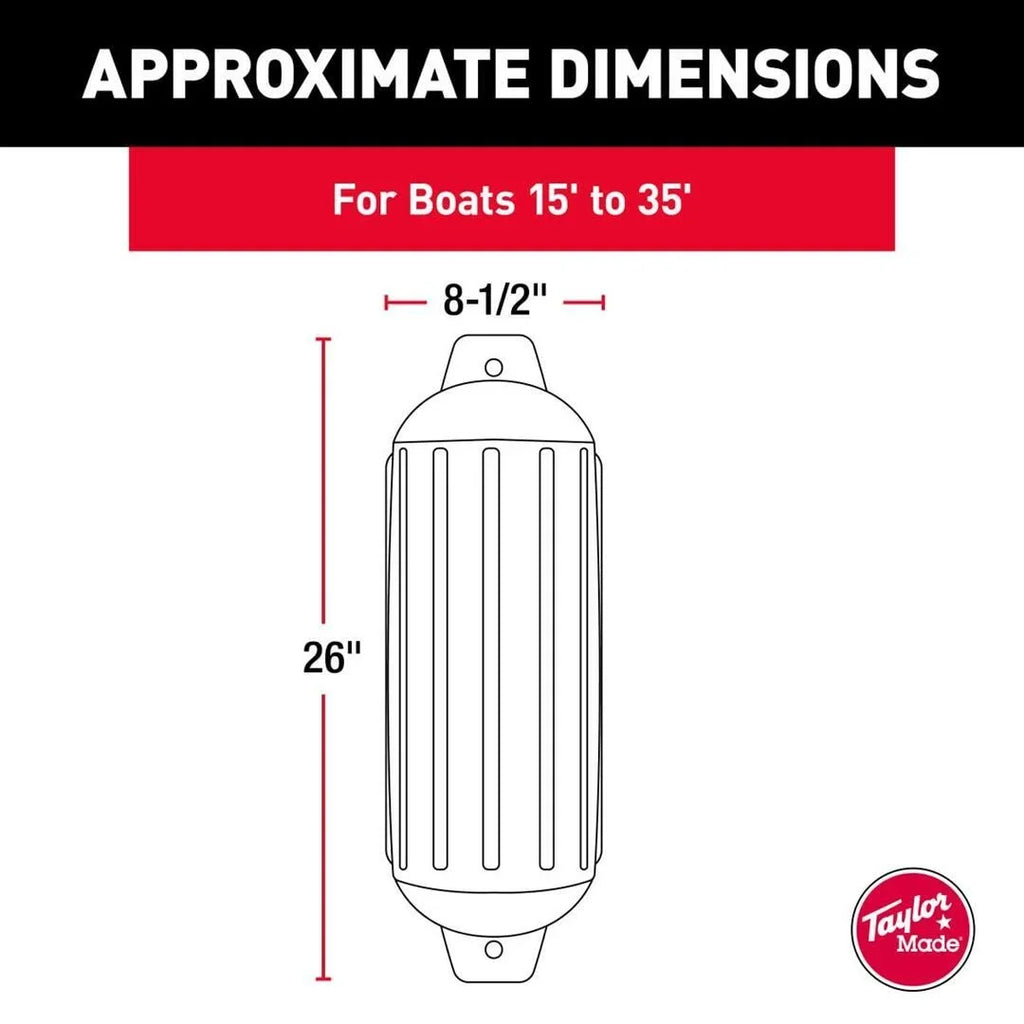 TAYLOR MADE Super Gard Inflatable Vinyl Fender White #703873