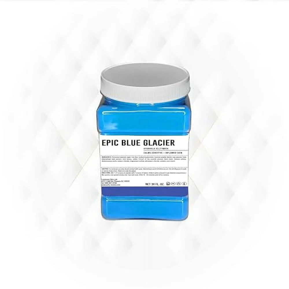 Luminous Skin Lab Epic Blue Glacier Jelly Mask, Professional Pack Peel off Facial Mask - Anti-Aging, Reducing Dark Spot & Natural Skin Treatment - Suitable for All Skin Types | 30 fl oz