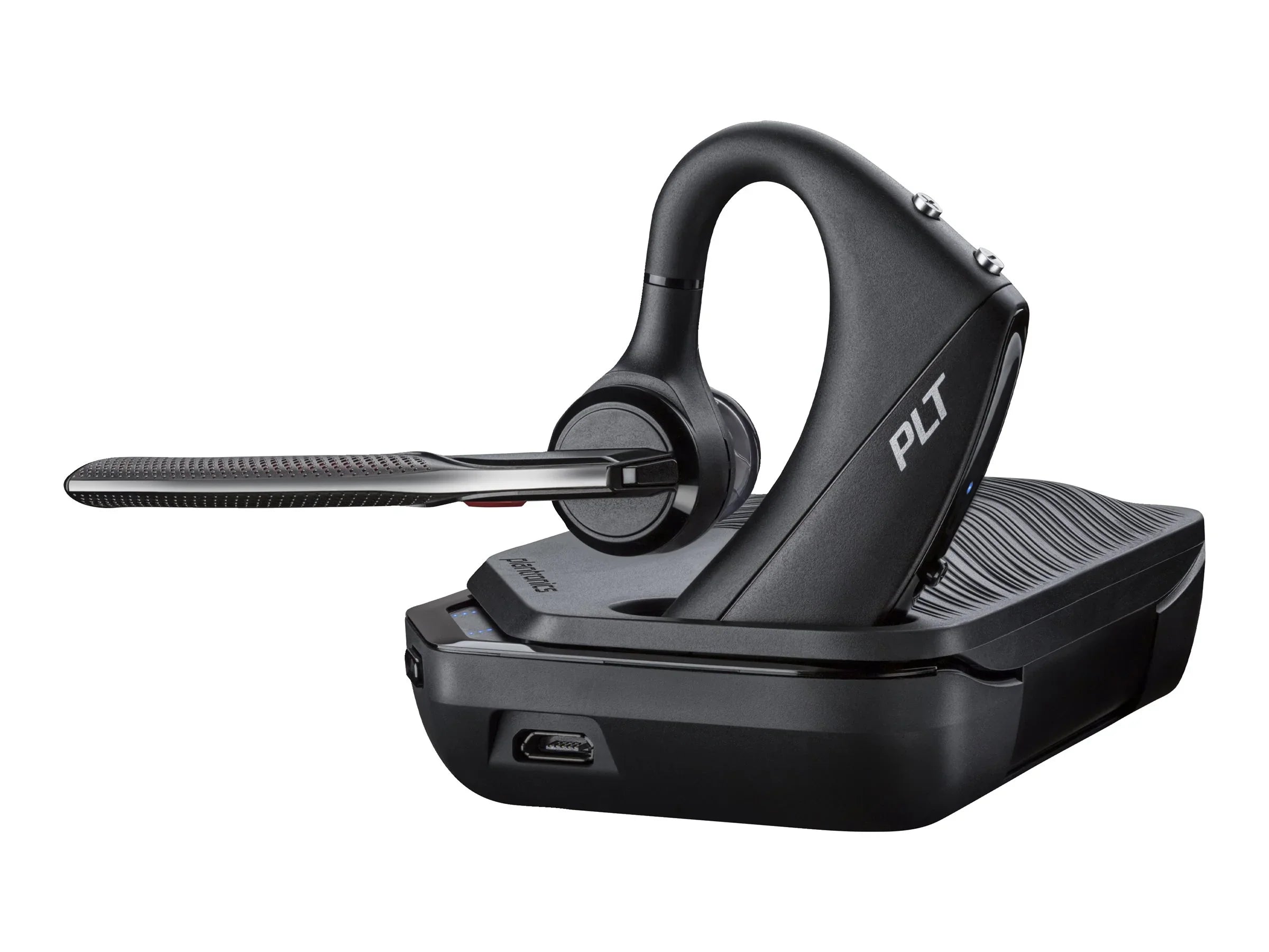 Poly Voyager 5200 USB-A Office Headset TAA - Siri, Google Assistant - Mono - USB Type A, RJ-11 - Wired/Wireless - Bluetooth - 250 ft - 32 Ohm - 100 Hz - 20 kHz - Over-the-ear - Monaural - In-ear - ...
