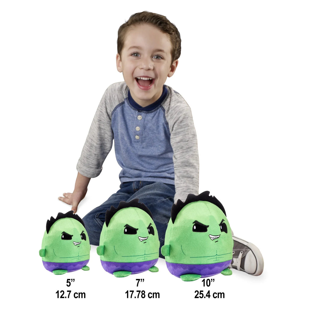 Marvel Cuutopia Hulk Plush Character, 7-in Soft Rounded Pillow Doll for 3 Years & Up