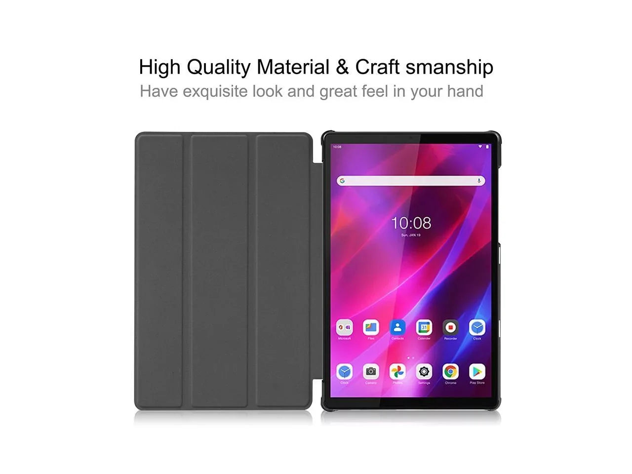 Case For Lenovo Tab K10 Case 10.3 inch 2021 Model TB-X6C6F / TB-X6C6X / TB-X6C6NBF Slim Lightweight Smart Wrap Stand Hard Shell