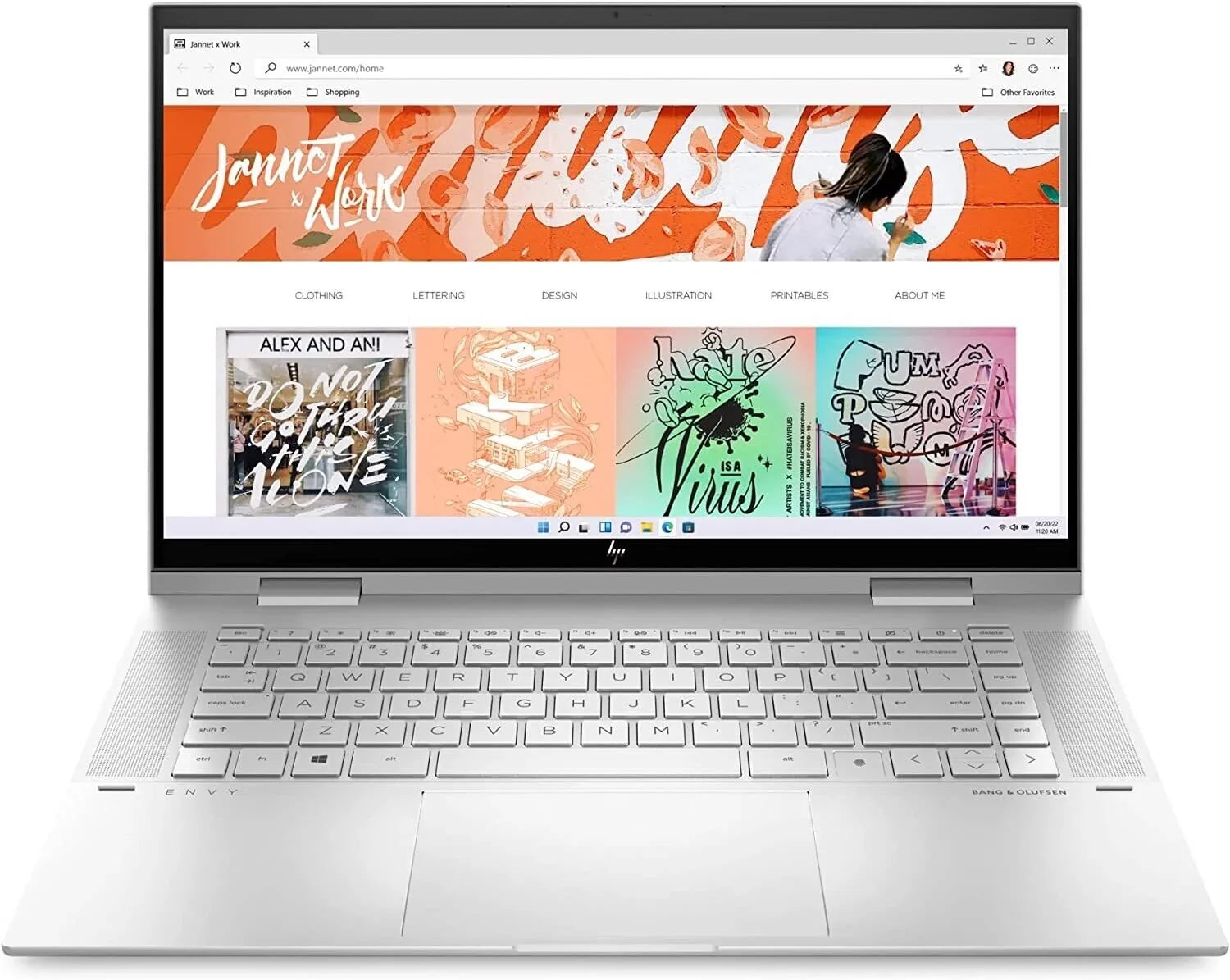 Gently Used HP Envy x360 Convertible 15-inch Laptop, Core i7-1260P Iris Xe Graphics, 16 GB RAM, 1 TB SSD, (15-es2026nr, Natural Silver Aluminum)