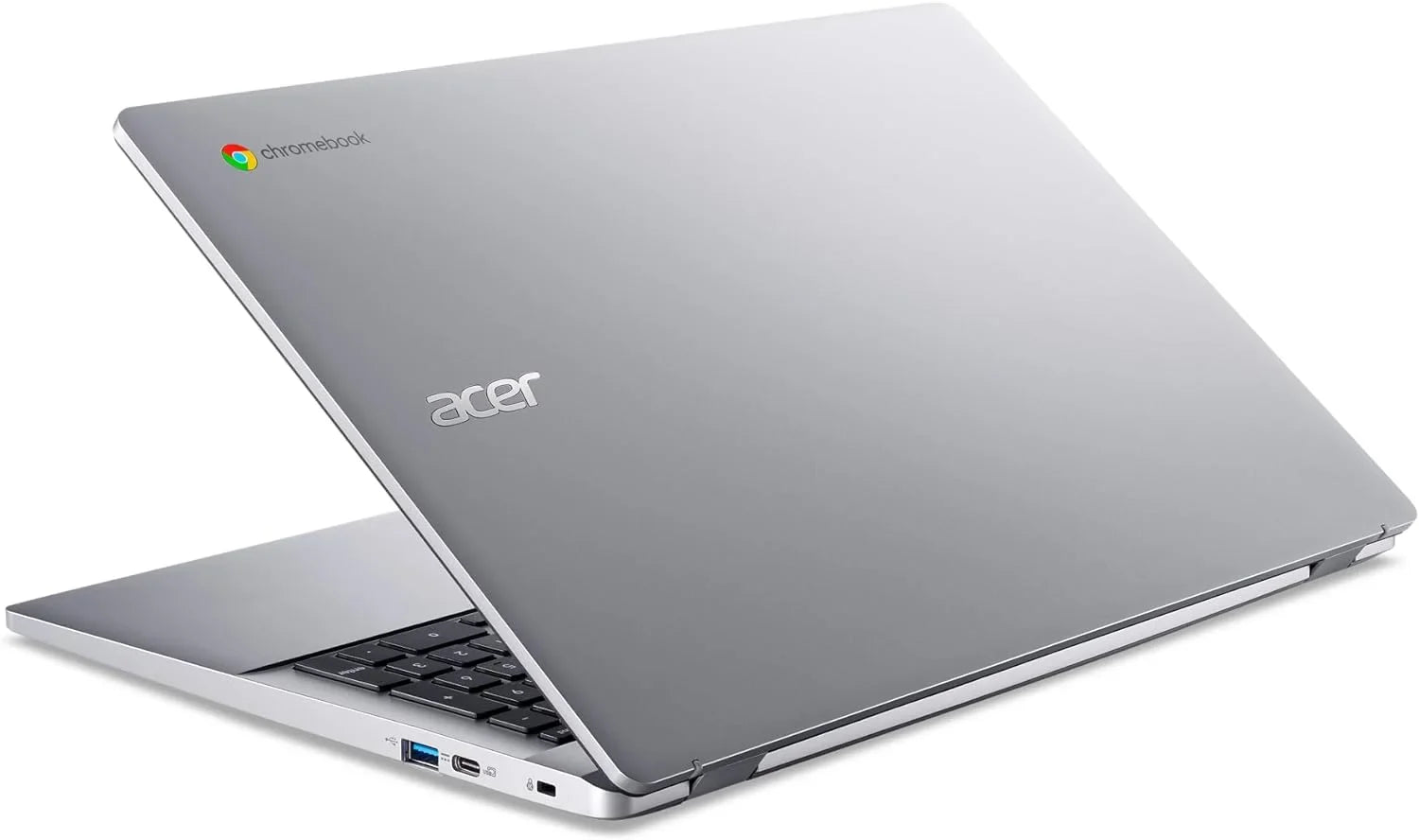 Acer Chromebook 315 Laptop, 15.6" FHD Touchscreen Display, N100 Quad-core (4 Core), 8GB DDR5 RAM, 64GB eMMC, Wi-Fi, Long Battery Life, Chrome OS, Silver + Tigology Accessories