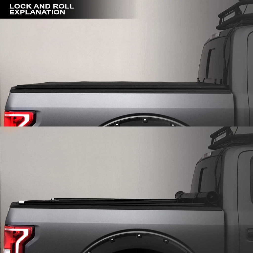 Stehlen 714937188747 Lock And Roll Up Tonneau Protection - Black For 2015-2022 Chevy Colorado / GMC Canyon 6 Feet ( 72" ) Bed