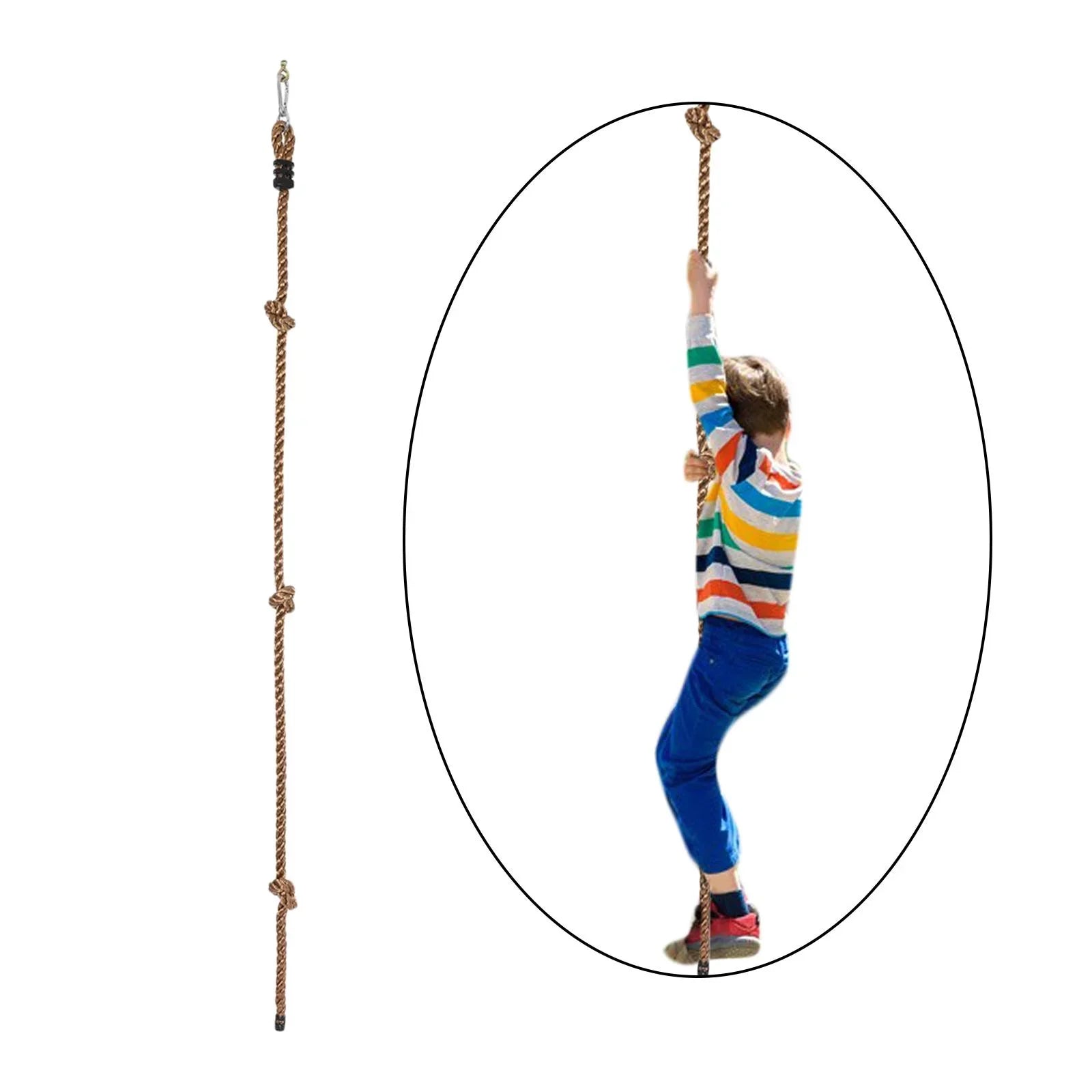 Outdoor Climbing Rope Play Toy Early Training Toy fitness Swing, Tree Climbing Rope for Outside Indoor, Trees