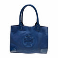 Pre-Owned Tory Burch Nylon Canvas x Patent Leather Navy Bag Tote Women's (Good)